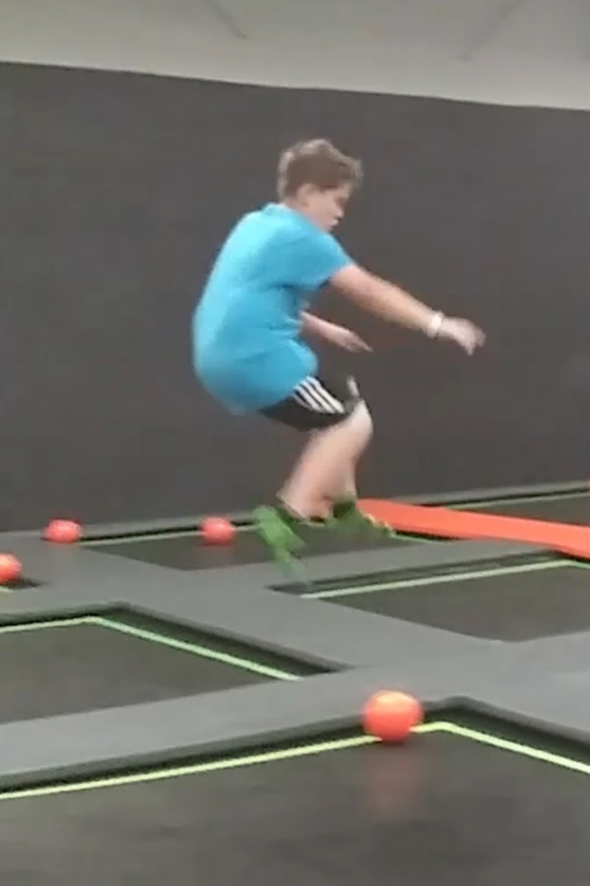 Kid playing dodgeball