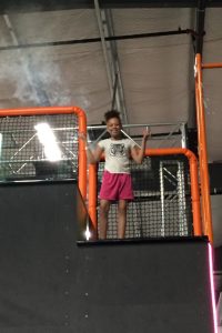 Child on top of warp wall